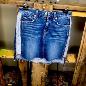 7 all mankind/ jeans skirt /no tags